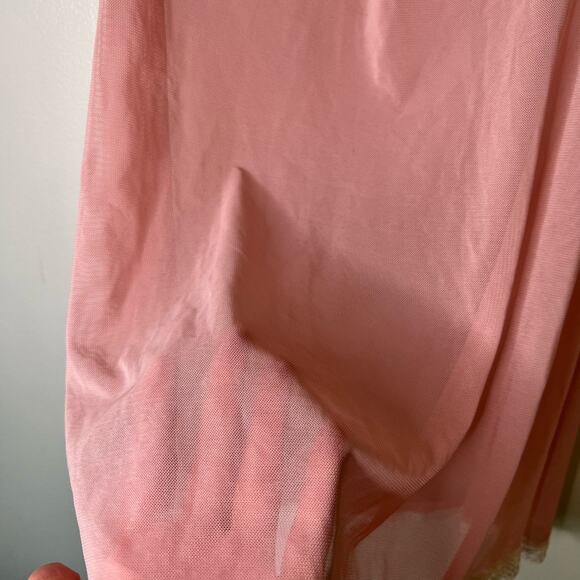 Marilyn Monroe Intimates Sheer Pink and Cream Babydoll Chemise Size XL - Picture 3 of 6